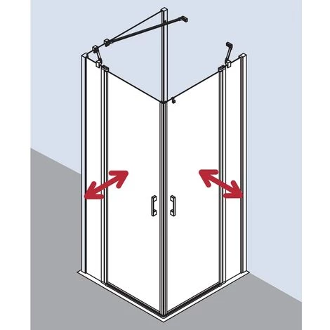 Sortie 👍 Kermi LIGA Demi-pièce D'angle à Gauche EPL 1000 X 2000mm Argent Ultra Brillant Verre Trempé Transparent Clean 🎉 6 Sortie 👍 Kermi LIGA Demi-pièce D'angle à Gauche EPL 1000 X 2000mm Argent Ultra Brillant Verre Trempé Transparent Clean 🎉 – Image 4