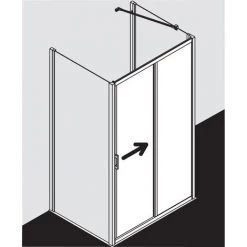 Sortie 🤩 Kermi LIGA Porte Coulissante G2L 1600 X 2000mm Argent Mat Verre Trempé Transparent 🛒 11 Sortie 🤩 Kermi LIGA Porte Coulissante G2L 1600 X 2000mm Argent Mat Verre Trempé Transparent 🛒 -KERMI Soldes Boutique 38468132 5