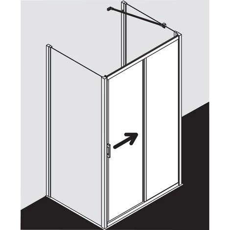 Grosses soldes 👏 Kermi LIGA Porte Coulissante G2L 1550 X 1850mm Argent Mat Verre Trempé Transparent Clean 😍 7 Grosses soldes 👏 Kermi LIGA Porte Coulissante G2L 1550 X 1850mm Argent Mat Verre Trempé Transparent Clean 😍 – Image 5