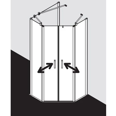 Meilleure vente 🔥 Kermi Pentagone Pega F43 0900x 1850 BV : 865-890 SIHG Verre Trempé Transparent 🤩 7 Meilleure vente 🔥 Kermi Pentagone Pega F43 0900x 1850 BV : 865-890 SIHG Verre Trempé Transparent 🤩 – Image 5