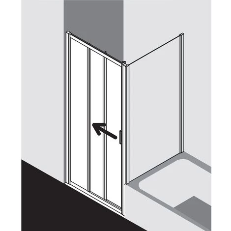 Bon marché ✨ Kermi LIGA Porte Coulissante G3L 1100 X 1850mm Argent Mat Verre Trempé Transparent Clean ???? 4 Bon marché ✨ Kermi LIGA Porte Coulissante G3L 1100 X 1850mm Argent Mat Verre Trempé Transparent Clean ???? – Image 2