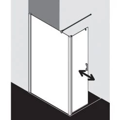 Sortie 👍 Kermi LIGA WALK-IN T1R 1000 X 2000mm Argent Mat Verre Trempé Transparent Clean 👍 -KERMI Soldes Boutique 38500268 2
