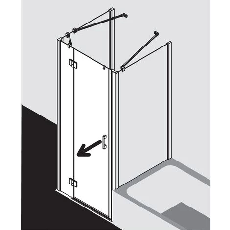 Le moins cher ✨ Kermi LIGA Porte Battante STL 800 X 1850mm Argent Ultra Brillant Verre Trempé Transparent ⌛ 7 Le moins cher ✨ Kermi LIGA Porte Battante STL 800 X 1850mm Argent Ultra Brillant Verre Trempé Transparent ⌛ – Image 5