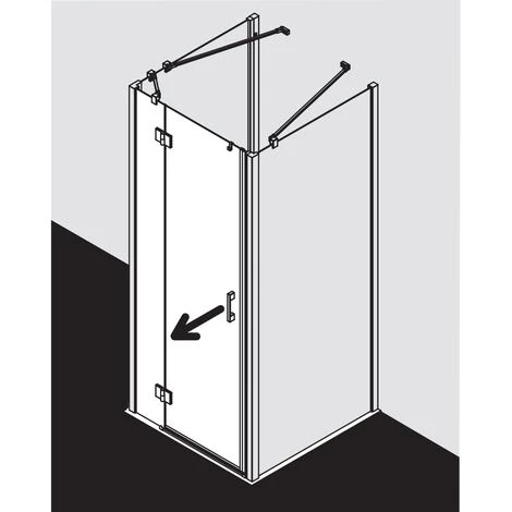 De gros 🛒 Kermi LIGA Porte Battante STR 900 X 2000mm Argent Ultra Brillant Verre Trempé Transparent 🧨 5 De gros 🛒 Kermi LIGA Porte Battante STR 900 X 2000mm Argent Ultra Brillant Verre Trempé Transparent 🧨 – Image 3