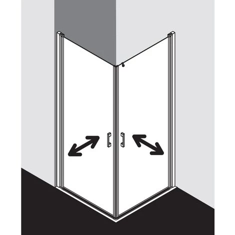 Promo ???? Kermi LIGA Demi-pièce D’angle à Gauche 1EL 780 X 1850mm Argent Ultra Brillant Verre Trempé Transparent Clean ⌛ 5 Promo ???? Kermi LIGA Demi-pièce D’angle à Gauche 1EL 780 X 1850mm Argent Ultra Brillant Verre Trempé Transparent Clean ⌛ – Image 3