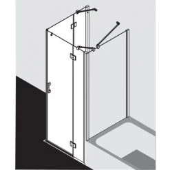 Bon marché ???? Kermi LIGA Demi-pièce D’angle à Droite ESR 780 X 1850mm Argent Ultra Brillant Verre Trempé Transparent ???? 9 Bon marché ???? Kermi LIGA Demi-pièce D’angle à Droite ESR 780 X 1850mm Argent Ultra Brillant Verre Trempé Transparent ???? -KERMI Soldes Boutique 38613605 3
