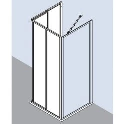 Nouveau ???? Kermi Demi-pièce D’angle Nova 2000 ED2 1000x 1850 BV : 970-992 SIMG Kerolan Fontana ???? -KERMI Soldes Boutique 38614510 4