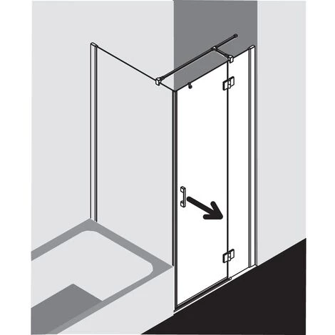 Tout neuf ???? Kermi LIGA Porte Battante SNL 1100 X 2000mm Argent Ultra Brillant Verre Trempé Transparent Clean ⌛ 5 Tout neuf ???? Kermi LIGA Porte Battante SNL 1100 X 2000mm Argent Ultra Brillant Verre Trempé Transparent Clean ⌛ – Image 3