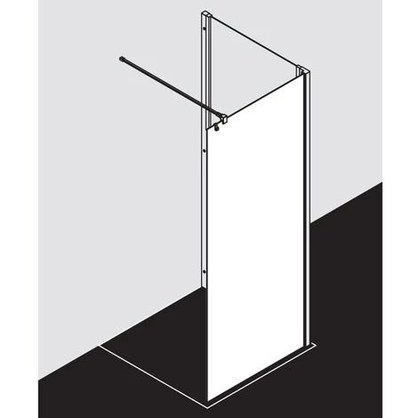 Meilleure vente 😍 Kermi LIGA WALK-IN TWF 1000 X 1850mm Argent Mat Verre Trempé Transparent Clean ✨ 7 Meilleure vente 😍 Kermi LIGA WALK-IN TWF 1000 X 1850mm Argent Mat Verre Trempé Transparent Clean ✨ – Image 5