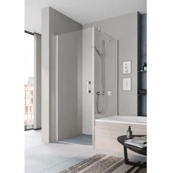 Vente flash 🔥 Kermi Paroi Latérale Pega TVO 0800x 1600 BV : 765-790 SIHG Verre Trempé Transparent ⌛