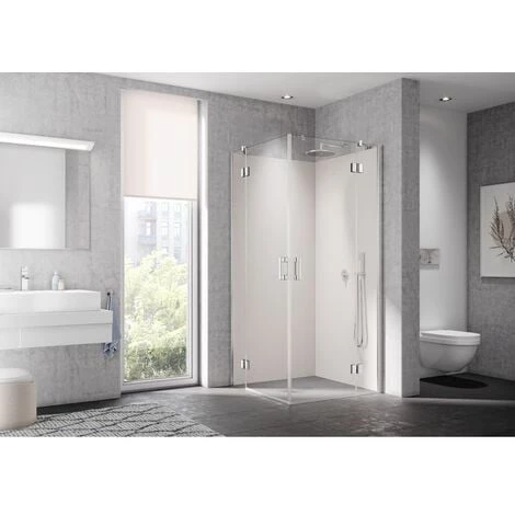 Meilleur prix 💯 Kermi LIGA Demi-pièce D’angle à Gauche ETL 930 X 2000mm Noir Soft Verre Trempé Transparent ✔️ 3 Meilleur prix 💯 Kermi LIGA Demi-pièce D’angle à Gauche ETL 930 X 2000mm Noir Soft Verre Trempé Transparent ✔️