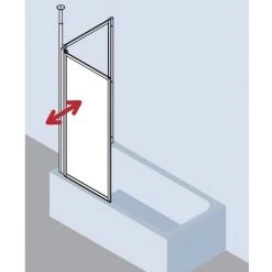 Coupon ???? Kermi Vario Mur Pliant 2000 FW1 0700x 1400 BV : 751-767 SIMG Verre Trempé Transparent ???? -KERMI Soldes Boutique 38615744 4