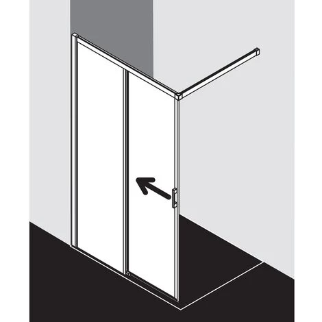 Vente flash 🎁 Kermi LIGA Porte Coulissante J2L 1200 X 1850mm Argent Mat Verre Trempé Transparent Clean 🧨 3 Vente flash 🎁 Kermi LIGA Porte Coulissante J2L 1200 X 1850mm Argent Mat Verre Trempé Transparent Clean 🧨