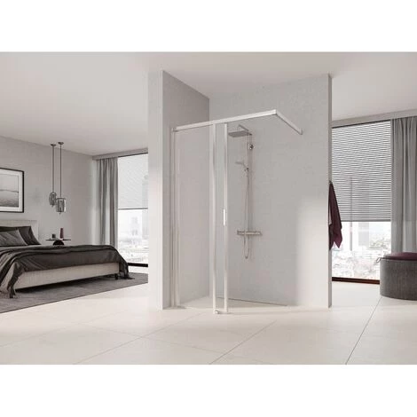 Meilleure affaire ✨ Kermi LIGA Porte Coulissante J2L 1000 X 1850mm Argent Mat Verre Trempé Transparent Clean 😉 6 Meilleure affaire ✨ Kermi LIGA Porte Coulissante J2L 1000 X 1850mm Argent Mat Verre Trempé Transparent Clean 😉 – Image 4