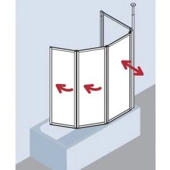 Remise ???? Kermi Paroi Pliante Vario 000 FW3 0370x 1400 BV : 1011-1027 SIMG Kerolan Perl ???? -KERMI Soldes Boutique 38616275 3