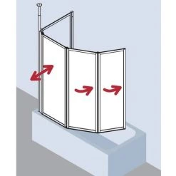 Grosses soldes ???? Kermi Paroi Pliante Vario 2000 FW3 0500x 1400 BV : 1401-1417 SIMG Kerolan Perl ???? -KERMI Soldes Boutique 38616279 2