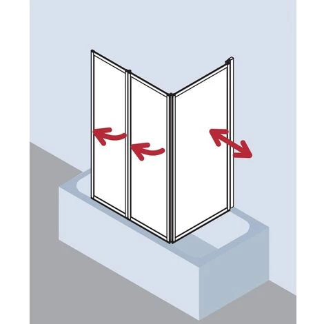 Meilleur prix 🧨 Kermi Paroi Pliante Vario 2000 FW3 0600x 1400 BV : 1501-1517 SIMG Kerolan Perl ❤️ 4 Meilleur prix 🧨 Kermi Paroi Pliante Vario 2000 FW3 0600x 1400 BV : 1501-1517 SIMG Kerolan Perl ❤️ – Image 2