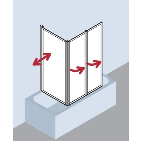 De gros ???? Kermi Paroi Pliante Vario 2000 FW3 0600x 1400 BV : 1501-1517 WEI Kerolan Perl ⌛ 5 De gros ???? Kermi Paroi Pliante Vario 2000 FW3 0600x 1400 BV : 1501-1517 WEI Kerolan Perl ⌛ – Image 3