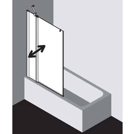 De gros ???? Kermi Vantail Pivotant Pega DTR 1100x 1500 BV : 1090-1115 SIHG Verre Trempé Arena Clean ❤️ 4 De gros ???? Kermi Vantail Pivotant Pega DTR 1100x 1500 BV : 1090-1115 SIHG Verre Trempé Arena Clean ❤️ – Image 2