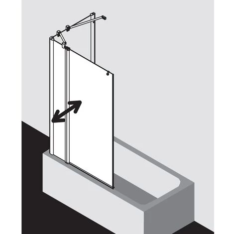 De gros ???? Kermi Vantail Pivotant Pega DTR 1100x 1500 BV : 1090-1115 SIHG Verre Trempé Arena Clean ❤️ 6 De gros ???? Kermi Vantail Pivotant Pega DTR 1100x 1500 BV : 1090-1115 SIHG Verre Trempé Arena Clean ❤️ – Image 4