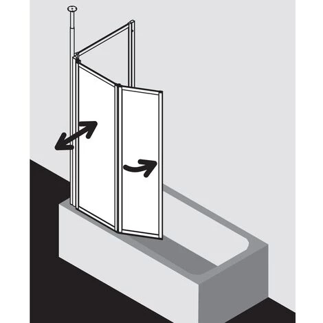 Meilleur prix ???? Kermi Paroi Pliante Vario 2000 FW2 0600x 1400 BV : 1151-1167 SIMG Verre Trempé Transparent ???? 6 Meilleur prix ???? Kermi Paroi Pliante Vario 2000 FW2 0600x 1400 BV : 1151-1167 SIMG Verre Trempé Transparent ???? – Image 4