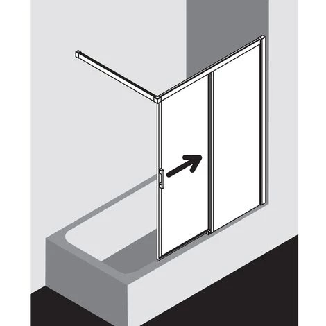 Sortie ✔️ Kermi LIGA Porte Coulissante H2L 1200 X 1500mm Argent Mat Verre Trempé Transparent Clean 🤩 4 Sortie ✔️ Kermi LIGA Porte Coulissante H2L 1200 X 1500mm Argent Mat Verre Trempé Transparent Clean 🤩 – Image 2