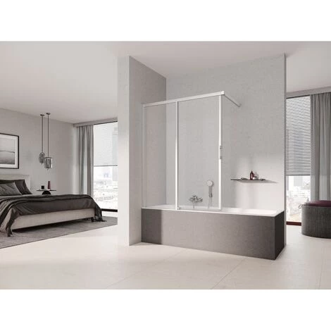 Top 10 👍 Kermi LIGA Porte Coulissante H2L 1000 X 1500mm Argent Ultra Brillant Verre Trempé Transparent Clean 🔥 5 Top 10 👍 Kermi LIGA Porte Coulissante H2L 1000 X 1500mm Argent Ultra Brillant Verre Trempé Transparent Clean 🔥 – Image 3