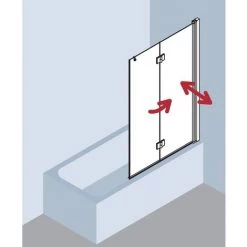 Meilleure affaire ???? Kermi LIGA Vantail 2PR 1000 X 1500mm Argent Satiné Verre Trempé Transparent ???? 9 Meilleure affaire ???? Kermi LIGA Vantail 2PR 1000 X 1500mm Argent Satiné Verre Trempé Transparent ???? -KERMI Soldes Boutique 38616691 3