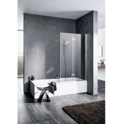 Bon marché ???? Kermi LIGA Vantail 2PR 1200 X 1500mm Argent Ultra Brillant Verre Trempé Transparent ???? -KERMI Soldes Boutique 38616693 4