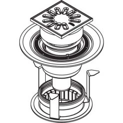 Vente flash 👍 Kermi Siphon Point A1B 050 Siphon Point Vertical DN 50 Avec Coupe-feu ⭐