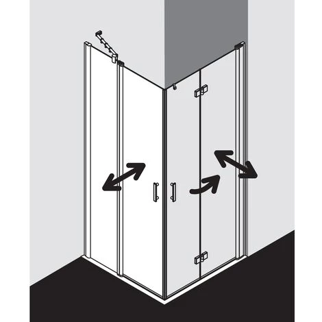 Remise 🧨 Kermi Demi-pièce D’angle à Gauche DIGA EPL 0750x 2000 BV : 730-750 WEI Verre Trempé Transparent 🌟 4 Remise 🧨 Kermi Demi-pièce D’angle à Gauche DIGA EPL 0750x 2000 BV : 730-750 WEI Verre Trempé Transparent 🌟 – Image 2