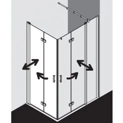 Nouveau 🎁 Kermi Demi-pièce D’angle à Droite Diga 2CR 1230x 1850 GAK : 1190-1210 WEI Verre Trempé Opaco ⭐ 9 Nouveau 🎁 Kermi Demi-pièce D’angle à Droite Diga 2CR 1230x 1850 GAK : 1190-1210 WEI Verre Trempé Opaco ⭐ -KERMI Soldes Boutique 42011695 3