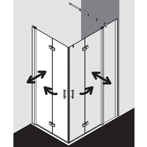 Coupon 🌟 Kermi Demi-pièce D’angle à Gauche Diga 2CL 1300x 2000 BV : 1280-1300 WEI Verre Trempé Opaco 🧨 5 Coupon 🌟 Kermi Demi-pièce D’angle à Gauche Diga 2CL 1300x 2000 BV : 1280-1300 WEI Verre Trempé Opaco 🧨 – Image 3