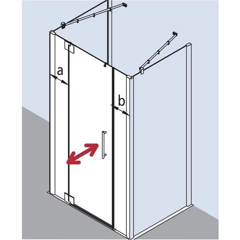Meilleure vente 🌟 Kermi Porte Battante Pasa XP 1GL 1100x 1850 BV : 1050-1110 SIMG Verre Trempé Transparent 😀 4 Meilleure vente 🌟 Kermi Porte Battante Pasa XP 1GL 1100x 1850 BV : 1050-1110 SIMG Verre Trempé Transparent 😀 – Image 2