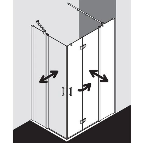 Tout neuf 🛒 Kermi Demi-pièce D’angle à Droite Diga F2R 1230x 1850 GAK : 1190-1210 SIHG Verre Trempé Transparent Clean ⌛ 5 Tout neuf 🛒 Kermi Demi-pièce D’angle à Droite Diga F2R 1230x 1850 GAK : 1190-1210 SIHG Verre Trempé Transparent Clean ⌛ – Image 3