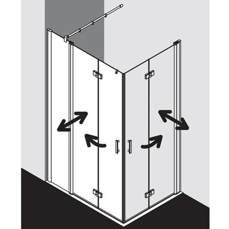 Le moins cher 🛒 Kermi Demi-pièce D’angle à Droite Le Diga F2R 1200x 2000 BV : 1180-1200 SIHG Verre Trempé Opaco 👏 6 Le moins cher 🛒 Kermi Demi-pièce D’angle à Droite Le Diga F2R 1200x 2000 BV : 1180-1200 SIHG Verre Trempé Opaco 👏 – Image 4