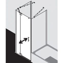 Vente flash 🧨 Kermi Porte Battante Filia XP 1WR 1200x 1850 BV : 1175-1200 SIHG Verre Trempé Transparent 😍 -KERMI Soldes Boutique 42024865 4