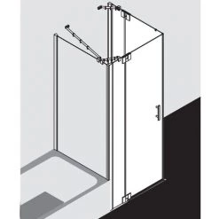 Meilleur prix 👍 Kermi Demi-pièce D’angle à Gauche Filia XP EPL 1000x 1850 BV : 975-1000 SIHG Verre Trempé Transparent Clean 🤩 -KERMI Soldes Boutique 42031314 2