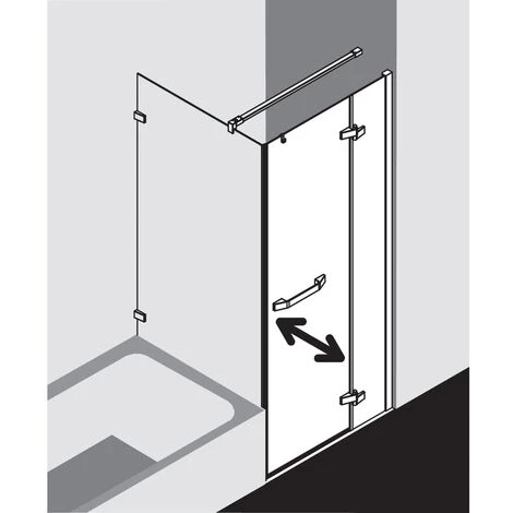 Meilleure vente 👍 Kermi Porte Battante Tusca 1NR 0800x 2000 BV: 775-795 SIHG Verre Trempé Transparent Clean 🎉 7 Meilleure vente 👍 Kermi Porte Battante Tusca 1NR 0800x 2000 BV: 775-795 SIHG Verre Trempé Transparent Clean 🎉 – Image 5