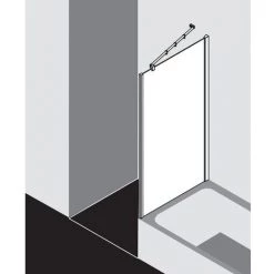 Tout neuf 🔥 Kermi Paroi Latérale Filia XP UVD 0750x 1750 BV : 725-750 SIHG Verre Trempé Opaco Clean 🛒