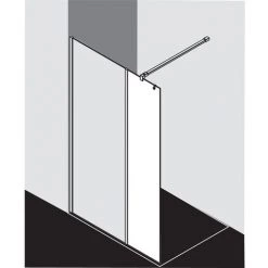 Meilleure vente ???? Kermi Cadre Fixe WALK-IN XB WIH 0500x 2000 BV : 500 SIHG Verre Trempé Opaco ⌛ -KERMI Soldes Boutique 42040650 3