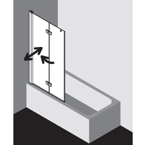 Grosses soldes ⭐ Kermi Vantail Diga 2PL 1200x 1500 BV : 1185-1205 WEI Verre Trempé Transparent Clean ???? 4 Grosses soldes ⭐ Kermi Vantail Diga 2PL 1200x 1500 BV : 1185-1205 WEI Verre Trempé Transparent Clean ???? – Image 2