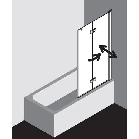 Grosses soldes ⭐ Kermi Vantail Diga 2PL 1200x 1500 BV : 1185-1205 WEI Verre Trempé Transparent Clean ???? 5 Grosses soldes ⭐ Kermi Vantail Diga 2PL 1200x 1500 BV : 1185-1205 WEI Verre Trempé Transparent Clean ???? – Image 3