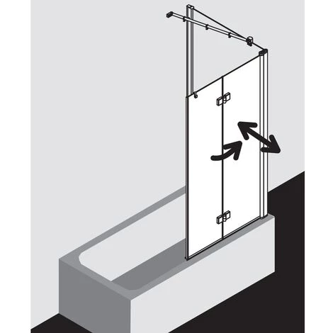 Grosses soldes ⭐ Kermi Vantail Diga 2PL 1200x 1500 BV : 1185-1205 WEI Verre Trempé Transparent Clean ???? 7 Grosses soldes ⭐ Kermi Vantail Diga 2PL 1200x 1500 BV : 1185-1205 WEI Verre Trempé Transparent Clean ???? – Image 5