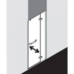 Acheter ⌛ Kermi Porte Battante Tusca 1FL 0800x 2000 BV: 780-805 SIHG Verre Trempé Transparent 🧨 -KERMI Soldes Boutique 42040749 3