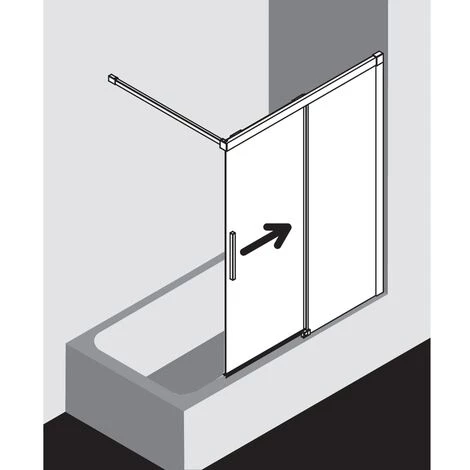 Le moins cher ???? Kermi Porte Coulissante Nica H2R 1200x 1500 BV : 1175-1200 SIHG Verre Trempé Transparent ???? 5 Le moins cher ???? Kermi Porte Coulissante Nica H2R 1200x 1500 BV : 1175-1200 SIHG Verre Trempé Transparent ???? – Image 3