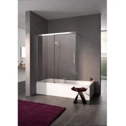 Budget ???? Kermi Porte Coulissante Nica H2L 1200x 1500 BV : 1175-1200 SIHG Verre Trempé Transparent Clean ????