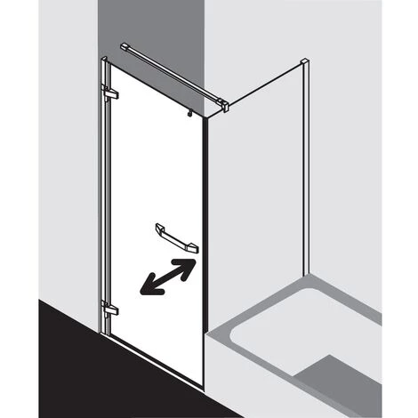 Acheter ⭐ Kermi Porte Battante Tusca 1KL 0930x 2000 GAK : 890-910 SIHG Verre Trempé Transparent Clean 🎁 4 Acheter ⭐ Kermi Porte Battante Tusca 1KL 0930x 2000 GAK : 890-910 SIHG Verre Trempé Transparent Clean 🎁 – Image 2