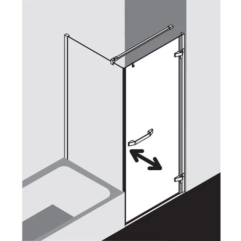 Acheter ⭐ Kermi Porte Battante Tusca 1KL 0930x 2000 GAK : 890-910 SIHG Verre Trempé Transparent Clean 🎁 5 Acheter ⭐ Kermi Porte Battante Tusca 1KL 0930x 2000 GAK : 890-910 SIHG Verre Trempé Transparent Clean 🎁 – Image 3