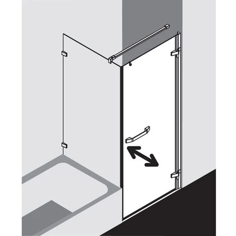 Acheter ⭐ Kermi Porte Battante Tusca 1KL 0930x 2000 GAK : 890-910 SIHG Verre Trempé Transparent Clean 🎁 7 Acheter ⭐ Kermi Porte Battante Tusca 1KL 0930x 2000 GAK : 890-910 SIHG Verre Trempé Transparent Clean 🎁 – Image 5
